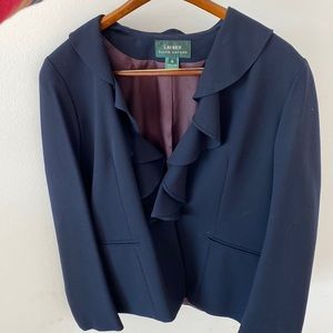 Navy blue Ralph Lauren jacket blazer; Size 14